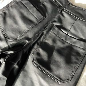 NEW ZARA. Faux leather super wide leg pants